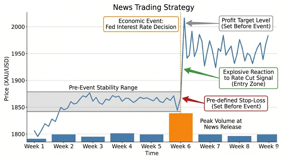 Chart 3 News trading strategy Vantage Markets
