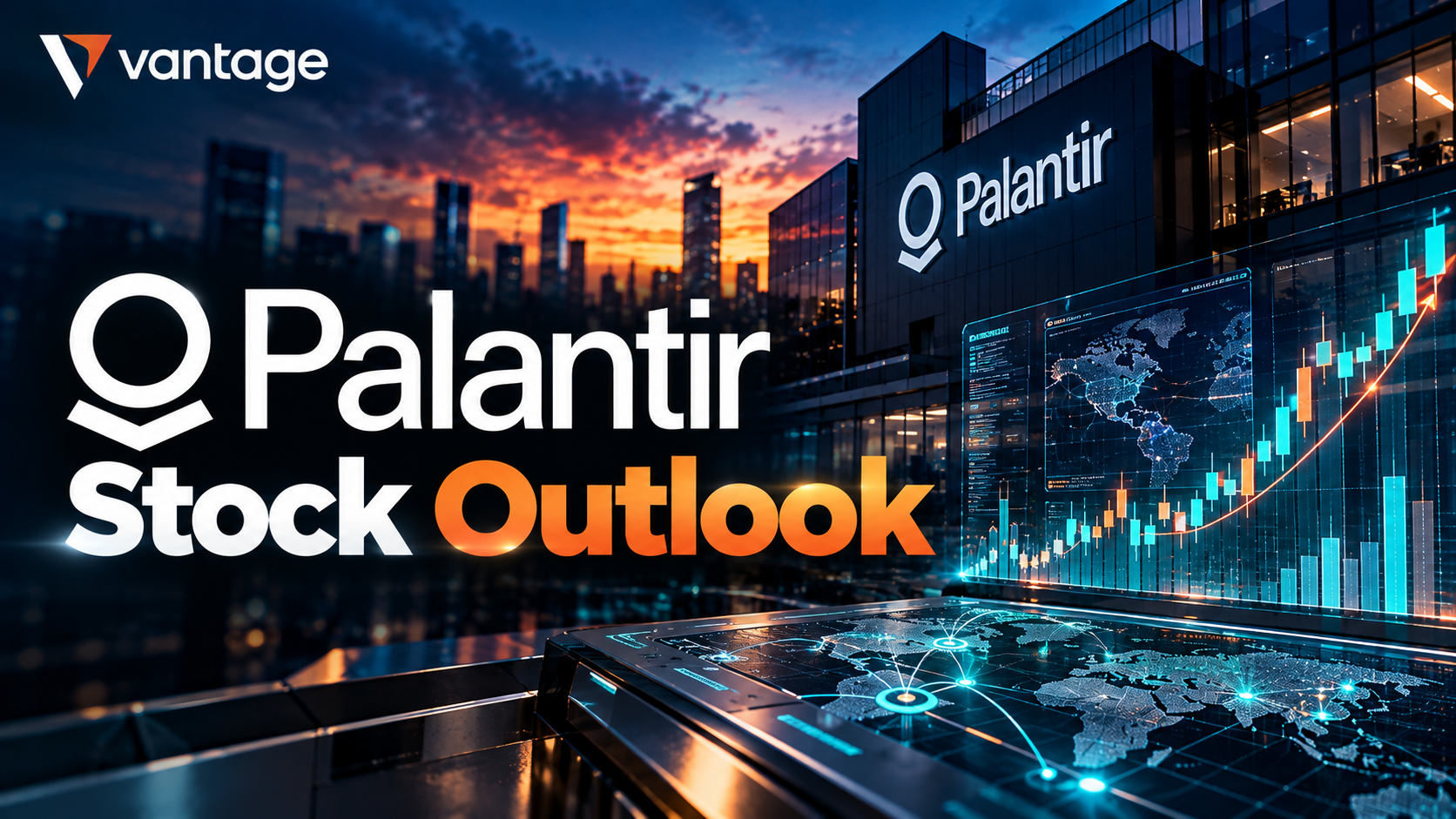 Palantir stock outlook illustration